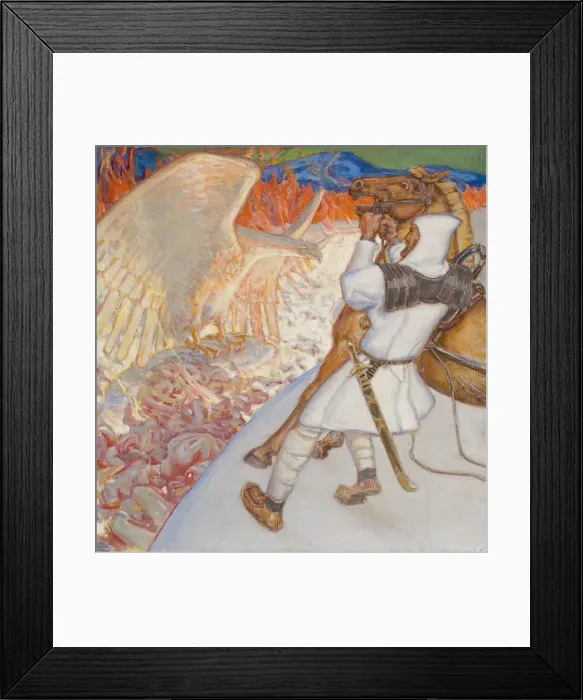 Framed Print : Lemminkainen at the River of Tuonela, 1920. Artist: Gallen-Kallela, Akseli (1865-1931) Framed Print : Lemminkainen at the River of Tuonela, 1920. Artist: Gallen-Kallela, Akseli (1865-1931)