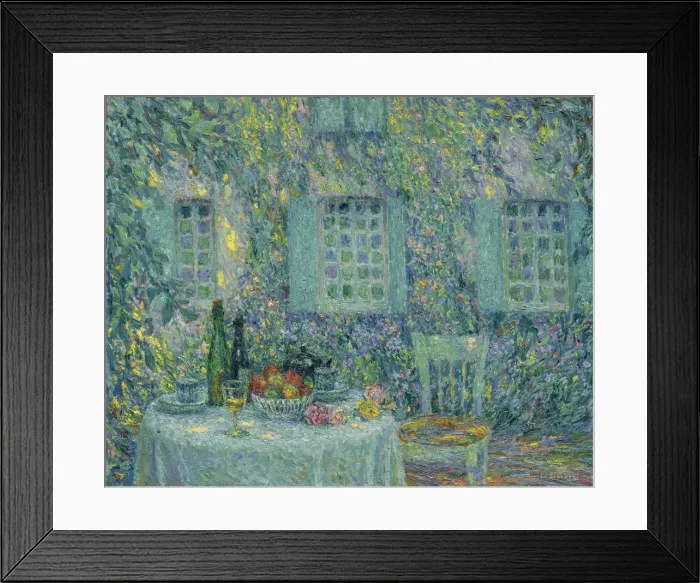 Framed Print : The Table. The Sun on the Leaves, Gerberoy, 1917. Artist: Le Sidaner, Henri (1862-1939) Framed Print : The Table. The Sun on the Leaves, Gerberoy, 1917. Artist: Le Sidaner, Henri (1862-1939)