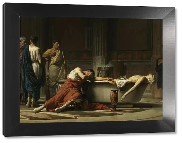 The death of Seneca, 1871. Artist: Dominguez Sanchez, Manuel (1840-1906)