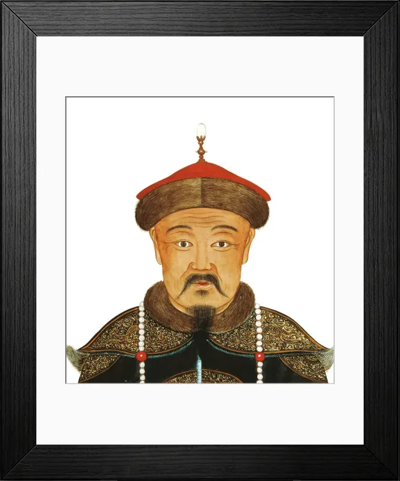 Framed Print : Portrait of Kublai Khan (1215-1294), 13th century. Artist: Anonymous Framed Print : Portrait of Kublai Khan (1215-1294), 13th century. Artist: Anonymous