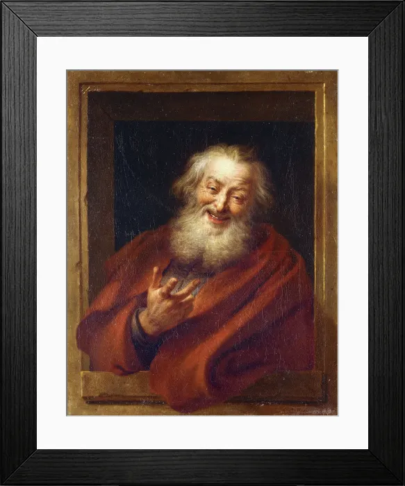Framed Print : The Cheerful Democritus, 18th century. Artist: Coypel, Antoine (1661-1722) Framed Print : The Cheerful Democritus, 18th century. Artist: Coypel, Antoine (1661-1722)