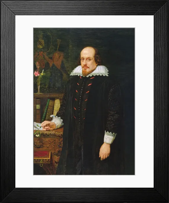 Framed Print : Portrait of William Shakespeare (1564-1616), 1849. Artist: Brown, Ford Madox (1821-1893) Framed Print : Portrait of William Shakespeare (1564-1616), 1849. Artist: Brown, Ford Madox (1821-1893)