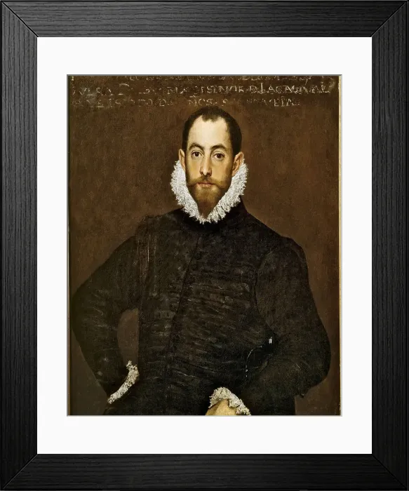 Framed Print : Don Alonso Martinez de Leyva, 1580. Artist: El Greco, Dominico (1541-1614) Framed Print : Don Alonso Martinez de Leyva, 1580. Artist: El Greco, Dominico (1541-1614)
