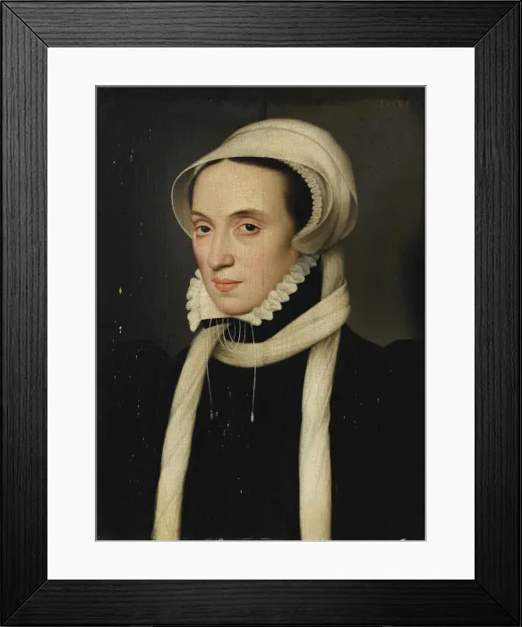 Framed Print : Christina of Denmark, Duchess of Milan, 1558. Artist: Clouet, Francois (1510-1572) Framed Print : Christina of Denmark, Duchess of Milan, 1558. Artist: Clouet, Francois (1510-1572)