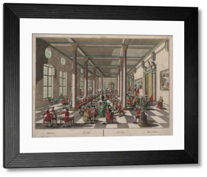 Framed Print : The Allegory of Hearing. Artist: Probst, Georg Balthasar (1732-1801) Framed Print : The Allegory of Hearing. Artist: Probst, Georg Balthasar (1732-1801)