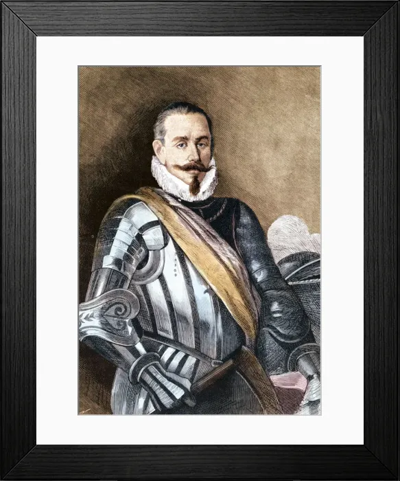 Framed Print : Pedro de Valdivia, 1892. Artist: Anonymous Framed Print : Pedro de Valdivia, 1892. Artist: Anonymous
