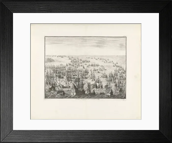 Framed Print : The sinking of the Spanish Armada in 1588, c. 1680. Artist: Luyken, Jan (Johannes) (1649-1712) Framed Print : The sinking of the Spanish Armada in 1588, c. 1680. Artist: Luyken, Jan (Johannes) (1649-1712)
