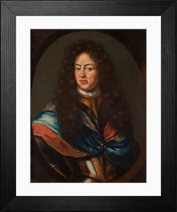 Framed Print : Portrait of Charles XI of Sweden (1655-1697). Artist: Mytens (Mijtens), Martin van (1648-1736) Framed Print : Portrait of Charles XI of Sweden (1655-1697). Artist: Mytens (Mijtens), Martin van (1648-1736)