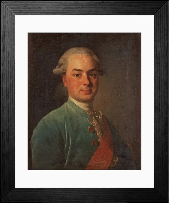 Framed Print : Portrait of the Count Ivan Ivanovich Shuvalov (1727-1797), 1776. Artist: Roslin, Alexander (1718-1793) Framed Print : Portrait of the Count Ivan Ivanovich Shuvalov (1727-1797), 1776. Artist: Roslin, Alexander (1718-1793)