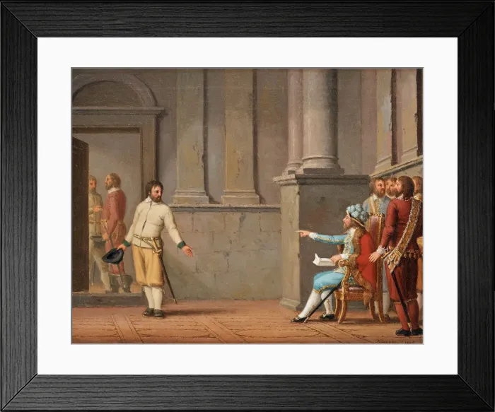 Framed Print : Engelbrekt Engelbrektsson before Eirik III, 1805. Artist: Hillestrom, Pehr (1732-1816) Framed Print : Engelbrekt Engelbrektsson before Eirik III, 1805. Artist: Hillestrom, Pehr (1732-1816)