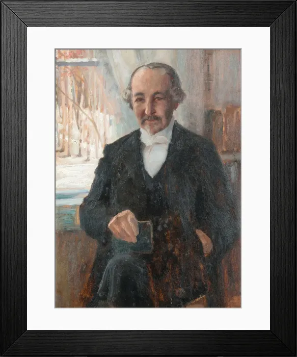Framed Print : Portrait of the poet Zacharias Topelius (1818-1898). Artist: Edelfelt, Albert Gustaf Aristides (1854-1905) Framed Print : Portrait of the poet Zacharias Topelius (1818-1898). Artist: Edelfelt, Albert Gustaf Aristides (1854-1905)
