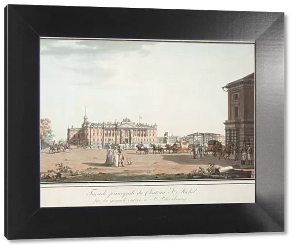 View of the Michael Palace in St. Petersburg, ca 1806. Artist: Paterssen, Benjamin (1748-1815)