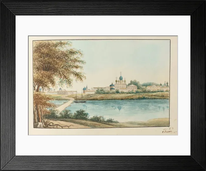 Framed Print : Tver, 1824-1830. Artist: Malmborg, Otto August (1795-1864) Framed Print : Tver, 1824-1830. Artist: Malmborg, Otto August (1795-1864)