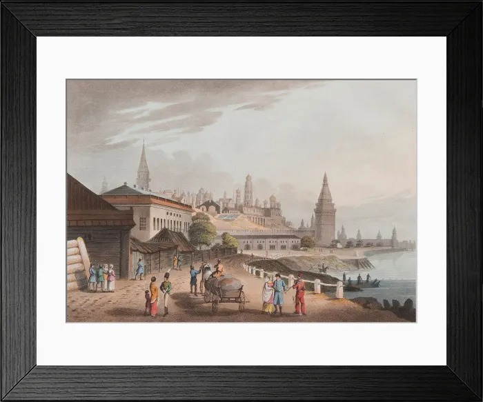 Framed Print : The Moscow Kremlin, 1816. Artist: Bowyer, Robert (1758-1834) Framed Print : The Moscow Kremlin, 1816. Artist: Bowyer, Robert (1758-1834)