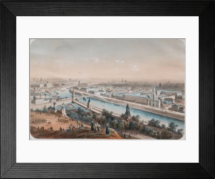 Framed Print : Panoramic view of Moscow, 1820s. Artist: Deroy, Isidore Laurent (1793-1886) Framed Print : Panoramic view of Moscow, 1820s. Artist: Deroy, Isidore Laurent (1793-1886)