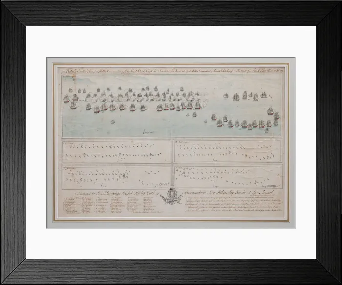 Framed Print : The naval Battle of Oland on 26 July 1789, 1804. Artist: Anonymous Framed Print : The naval Battle of Oland on 26 July 1789, 1804. Artist: Anonymous