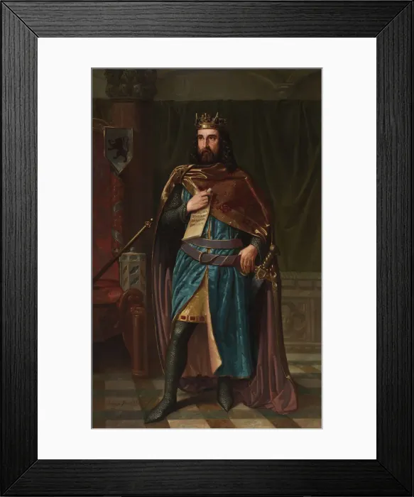 Framed Print : Bermudo II of Leon, 1851. Artist: Fresno, Jeronimo (active 1850s) Framed Print : Bermudo II of Leon, 1851. Artist: Fresno, Jeronimo (active 1850s)