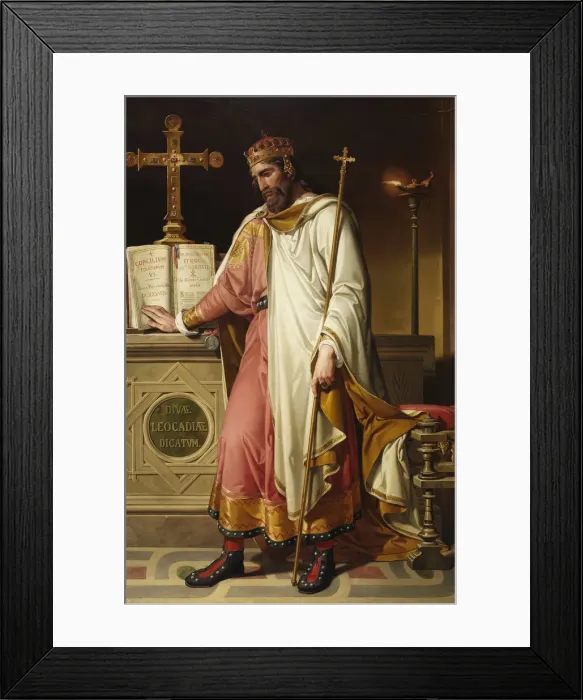 Framed Print : Chintila, Visigothic King, 1855. Artist: Montanes Perez, Bernardino (1825-1893) Framed Print : Chintila, Visigothic King, 1855. Artist: Montanes Perez, Bernardino (1825-1893)