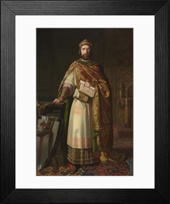 Framed Print : King Ferdinand II of Leon, 1850. Artist: Lozano, Isidoro (active 1850s) Framed Print : King Ferdinand II of Leon, 1850. Artist: Lozano, Isidoro (active 1850s)