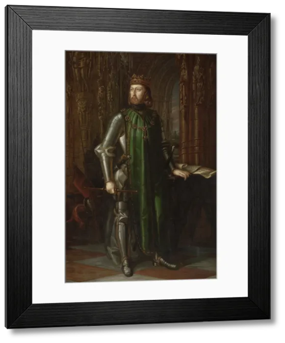 Framed Print : King John I of Castile, 1848. Artist: Arbiol y Rodriguez, Vicente (1812-1876) Framed Print : King John I of Castile, 1848. Artist: Arbiol y Rodriguez, Vicente (1812-1876)