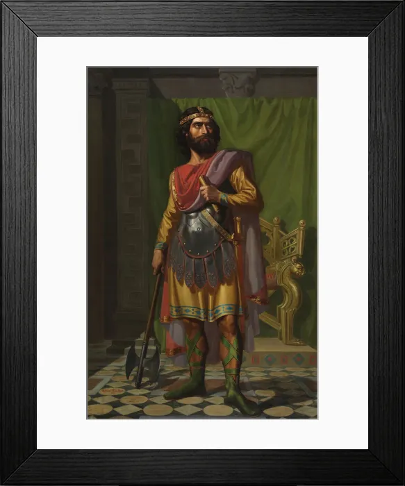 Framed Print : Sisebut, Visigothic King, 1854. Artist: Roca y Delgado, Mariano de la (1825-1872)