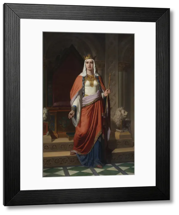 Framed Print : Queen Urraca of Leon and Castile, 1857. Artist: Mugica y Perez, Carlos (1821-c. 1876) Framed Print : Queen Urraca of Leon and Castile, 1857. Artist: Mugica y Perez, Carlos (1821-c. 1876)