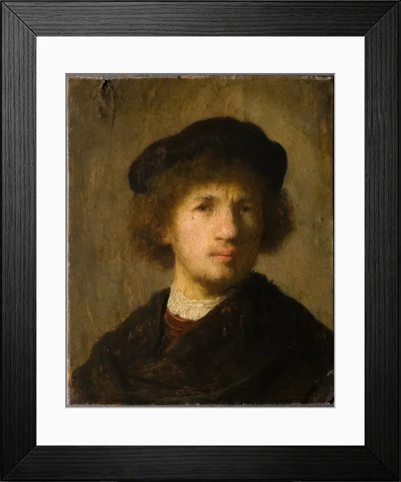 Framed Print : Self-Portrait, 1630. Artist: Rembrandt van Rhijn (1606-1669) Framed Print : Self-Portrait, 1630. Artist: Rembrandt van Rhijn (1606-1669)