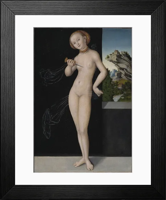 Framed Print : Lucretia, 1528. Artist: Cranach, Lucas, the Elder (1472-1553) Framed Print : Lucretia, 1528. Artist: Cranach, Lucas, the Elder (1472-1553)