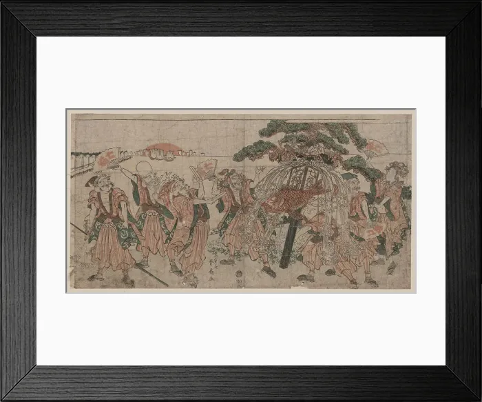 Framed Print : Seven Lucky Gods, 1810s. Artist: Shunsen (Shunko II), Katsukawa (1762-1830) Framed Print : Seven Lucky Gods, 1810s. Artist: Shunsen (Shunko II), Katsukawa (1762-1830)