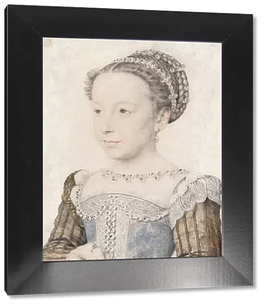 Portrait of Margaret of Valois (1553-1615), ca 1559. Artist: Clouet, Francois (1510-1572)