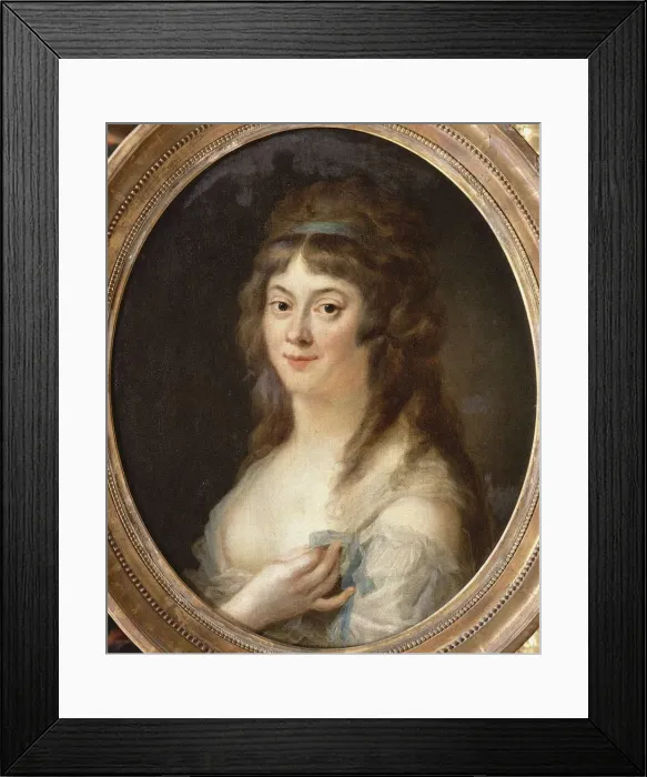 Framed Print : Portrait of Madame Roland (1754-1793), 1792. Artist: Heinsius, Johann Julius (1740-1812) Framed Print : Portrait of Madame Roland (1754-1793), 1792. Artist: Heinsius, Johann Julius (1740-1812)