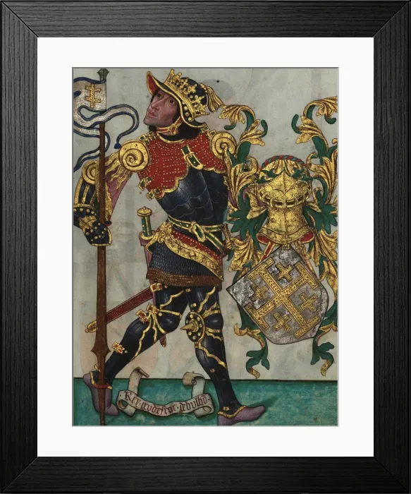 Framed Print : Godfrey of Bouillon (From Livro do Ameiro-Mor), 1509. Artist: Anonymous