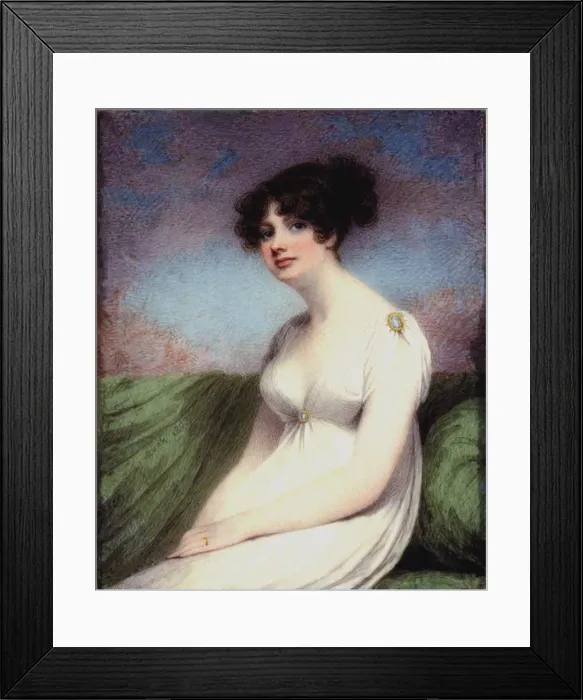 Framed Print : Mary Anne Clarke, nee Thompson (1776-1852). Artist: Anonymous Framed Print : Mary Anne Clarke, nee Thompson (1776-1852). Artist: Anonymous