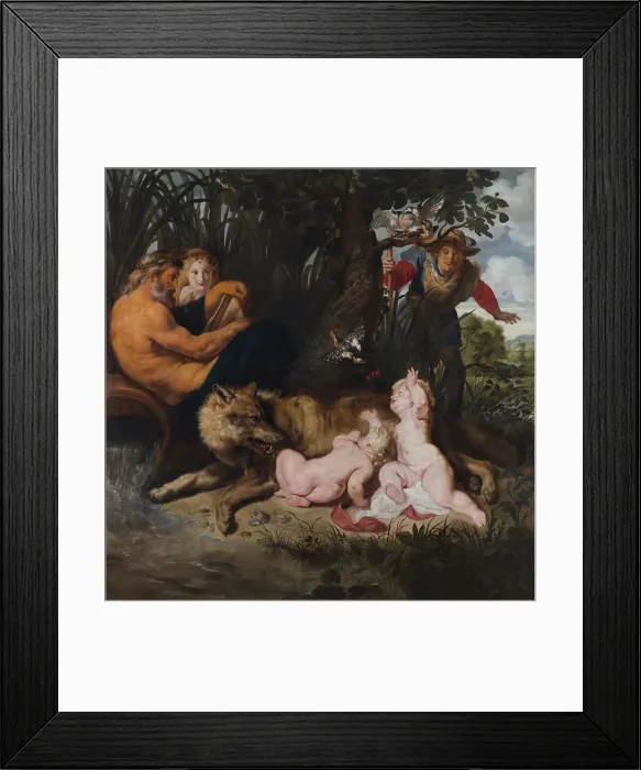 Framed Print : Finding of Romulus and Remus, 1612. Artist: Rubens, Pieter Paul (1577-1640) Framed Print : Finding of Romulus and Remus, 1612. Artist: Rubens, Pieter Paul (1577-1640)