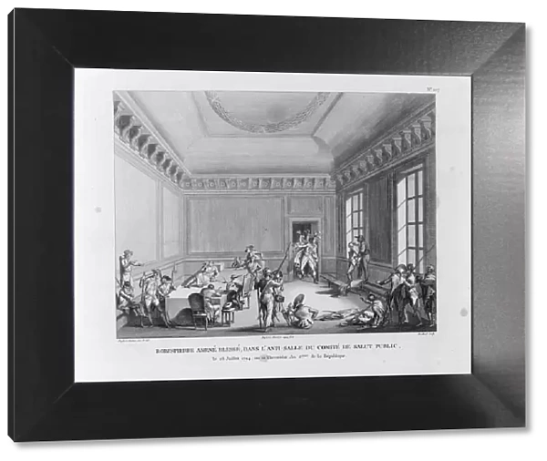 The Arrest of Robespierre on 27 July 1794, 1794. Artist: Berthault, Pierre Gabriel (1748-1819)
