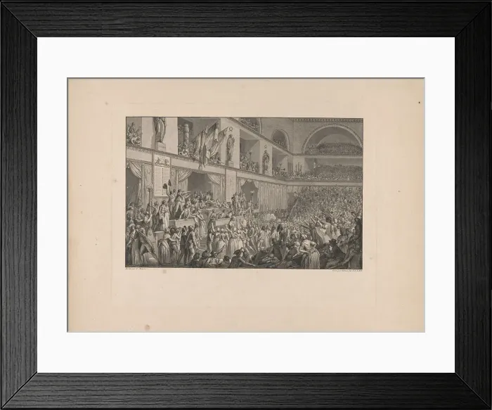 Framed Print : The Constitution of 24 June 1793, c. 1796. Artist: Helman, Isidore Stanislas (1743-1806 / 9) Framed Print : The Constitution of 24 June 1793, c. 1796. Artist: Helman, Isidore Stanislas (1743-1806 / 9)
