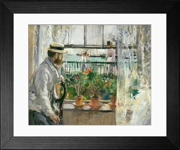 Framed Print : Eugene Manet on the Isle of Wight, 1875. Artist: Morisot, Berthe (1841-1895) Framed Print : Eugene Manet on the Isle of Wight, 1875. Artist: Morisot, Berthe (1841-1895)