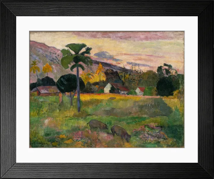 Framed Print : Haere mai (Come Here), 1891. Artist: Gauguin, Paul Eugene Henri (1848-1903) Framed Print : Haere mai (Come Here), 1891. Artist: Gauguin, Paul Eugene Henri (1848-1903)
