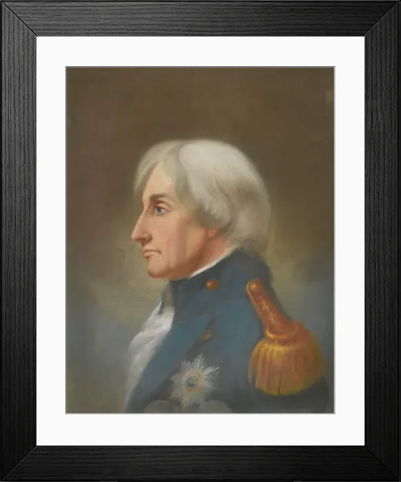 Framed Print : Vice-Admiral Horatio Nelson (1758-1805), 1805. Artist: Whichelo, John Mayle (1784-1865) Framed Print : Vice-Admiral Horatio Nelson (1758-1805), 1805. Artist: Whichelo, John Mayle (1784-1865)