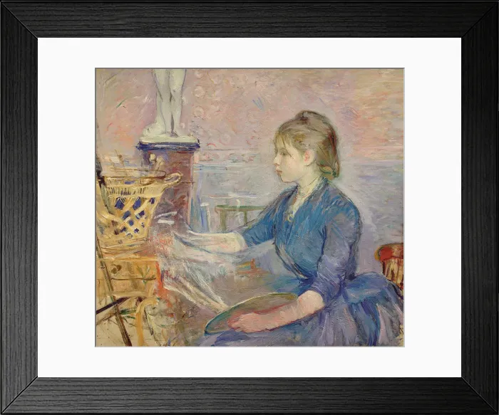 Framed Print : Paule Gobillard painting, 1887. Artist: Morisot, Berthe (1841-1895) Framed Print : Paule Gobillard painting, 1887. Artist: Morisot, Berthe (1841-1895)