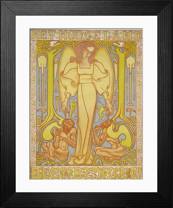 Framed Print : Het Hoogeland Beekbergen, 1896. Artist: Toorop, Jan (1858-1928) Framed Print : Het Hoogeland Beekbergen, 1896. Artist: Toorop, Jan (1858-1928)
