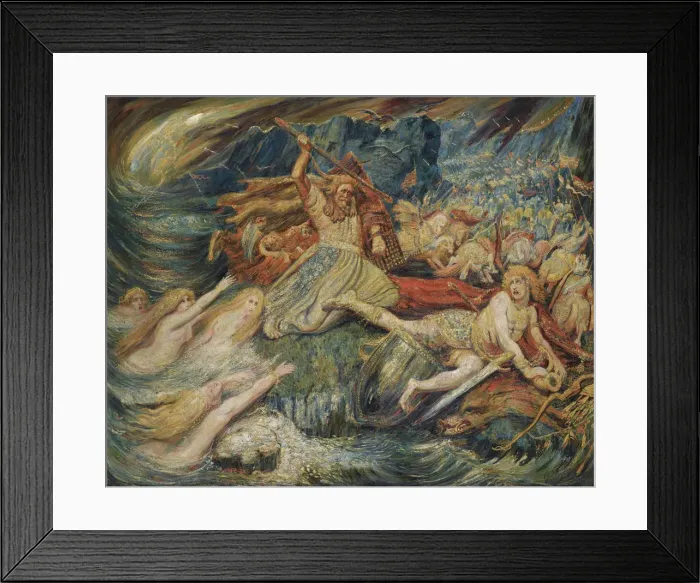 Framed Print : Siegfrieds Death, 1899. Artist: De Groux, Henry (1867-1930) Framed Print : Siegfrieds Death, 1899. Artist: De Groux, Henry (1867-1930)