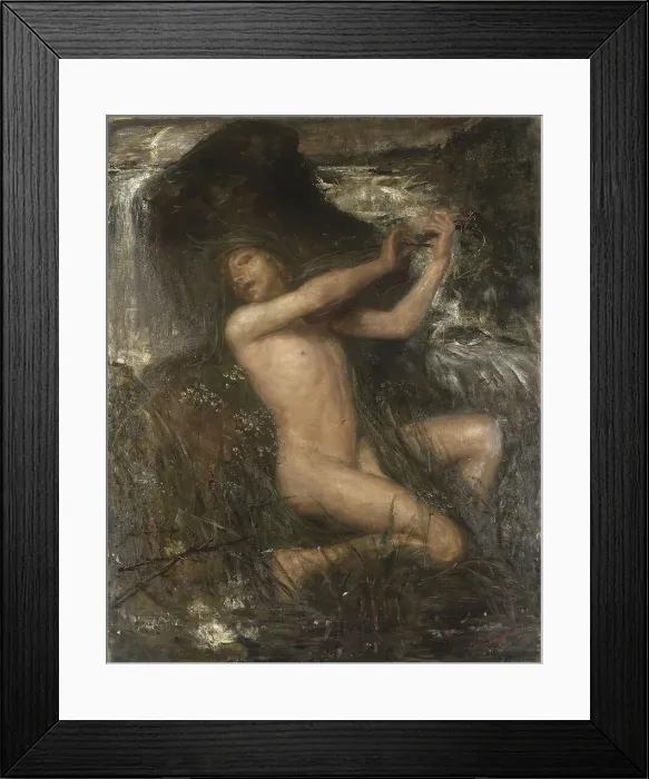 Framed Print : Neck (Nacken), 1882. Artist: Josephson, Ernst (1851-1906) Framed Print : Neck (Nacken), 1882. Artist: Josephson, Ernst (1851-1906)