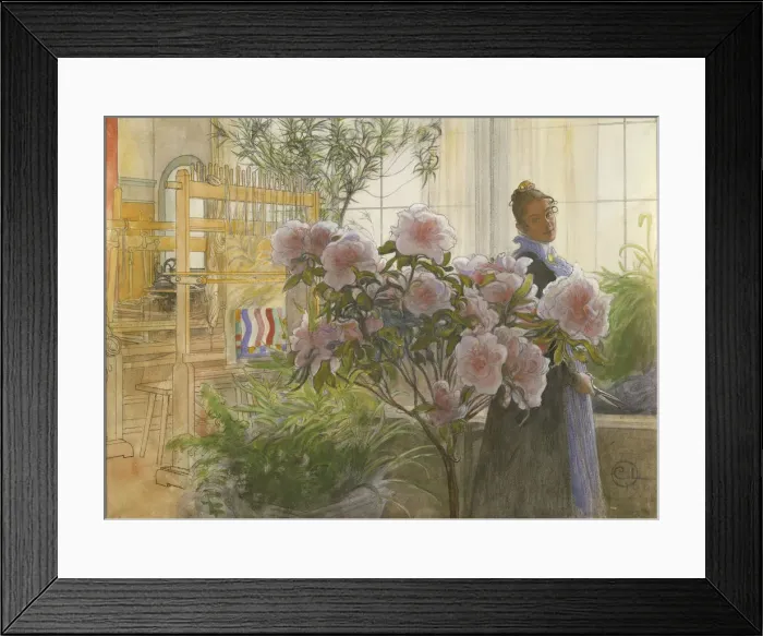 Framed Print : Azalea, 1906. Artist: Larsson, Carl (1853-1919)