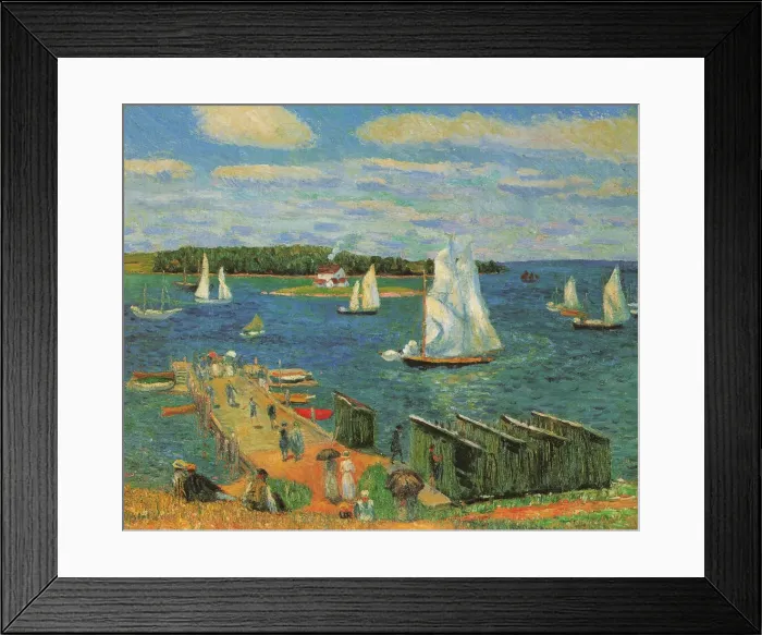Framed Print : Mahone Bay, 1910. Artist: Glackens, William James (1870-1938) Framed Print : Mahone Bay, 1910. Artist: Glackens, William James (1870-1938)