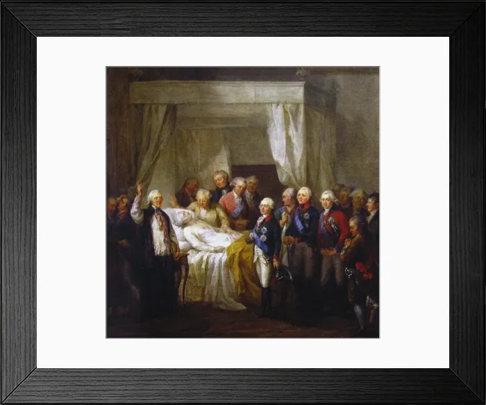 Framed Print : The Death of Stanislaw II August Poniatowski, after 1798. Artist: Bacciarelli, Marcello (1731-1818) Framed Print : The Death of Stanislaw II August Poniatowski, after 1798. Artist: Bacciarelli, Marcello (1731-1818)