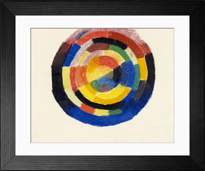 Framed Print : Color Wheel (Farbkreis), 1913-1914. Artist: Macke, August (1887-1914) Framed Print : Color Wheel (Farbkreis), 1913-1914. Artist: Macke, August (1887-1914)