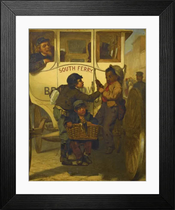 Framed Print : Colored People Not Allowed on This Line, 1863. Artist: Brown, John George (1831-1913) Framed Print : Colored People Not Allowed on This Line, 1863. Artist: Brown, John George (1831-1913)