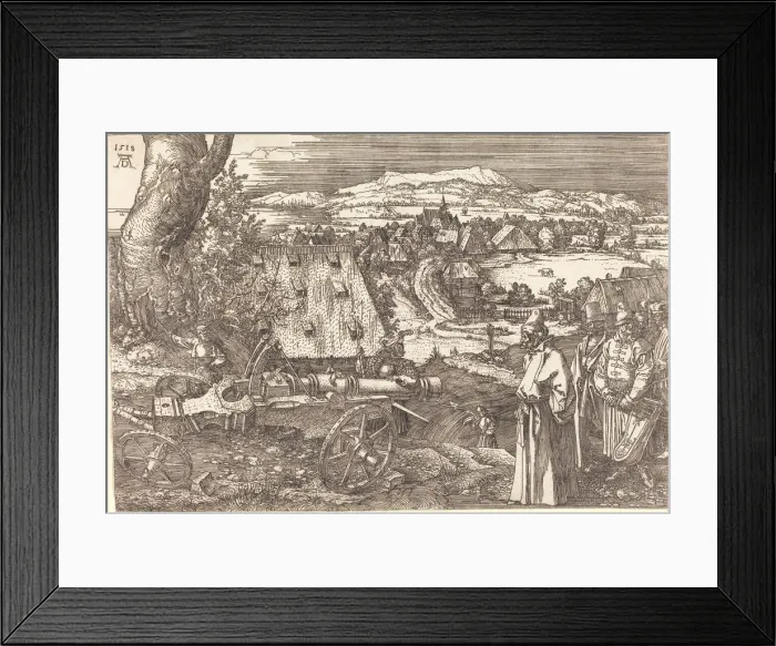 Framed Print : Landscape with a Cannon, 1518. Artist: Durer, Albrecht (1471-1528) Framed Print : Landscape with a Cannon, 1518. Artist: Durer, Albrecht (1471-1528)