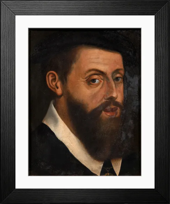 Framed Print : Portrait of the Emperor Charles V (1500-1558). Artist: Vermeyen, Jan Cornelisz. (1504-1559) Framed Print : Portrait of the Emperor Charles V (1500-1558). Artist: Vermeyen, Jan Cornelisz. (1504-1559)